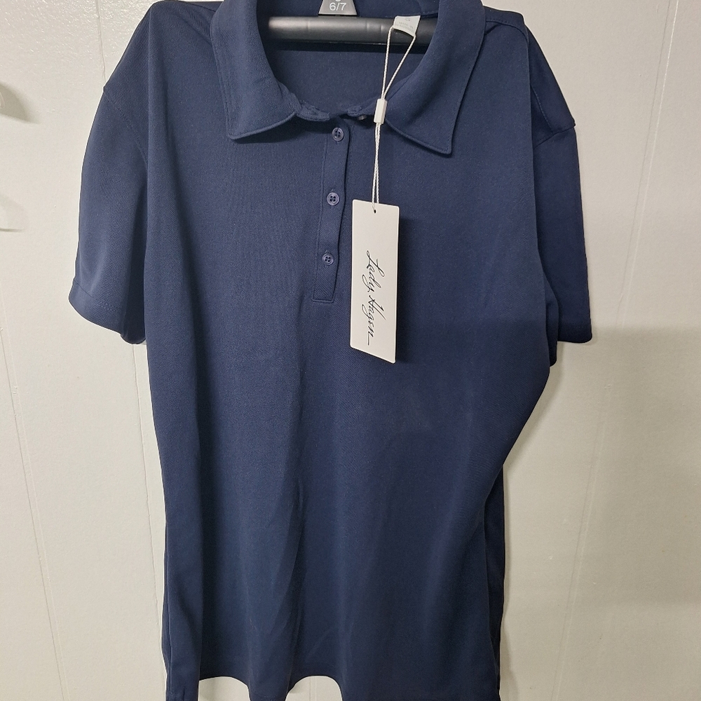 Lady Hagen Navy Golf Polo Shirt (NWT)